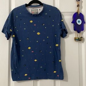 Swiss Cross Original Trailblazer Space Astronaut Planet T Shirt Size Small 8 🪐